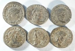 6x Ae Follis consisting of: 3x Diocletian (284 - 305 CE)