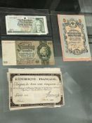 A miscellany of 21x world banknotes