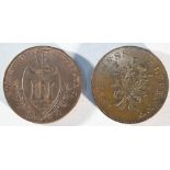 Scotland, 2x 18th century provincial tokens