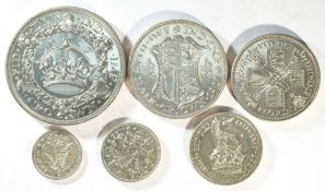 George V 1927 6-coin proof set