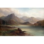 VICTOR E. ROLYAT (19TH/20TH CENTURY), LAKELAND LANDSCAPES, A PAIR, each signed lower right, oils