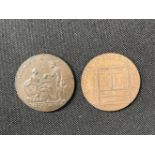 2x 18th century provincial tokens