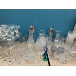 A LARGE QUANTITY OF VICTORIAN AND LATER GLASS