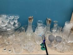 A LARGE QUANTITY OF VICTORIAN AND LATER GLASS