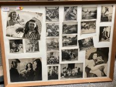 A FRAMED GROUP OF BLACK AND WHITE PHOTOGRAPHS OF HUNGARY