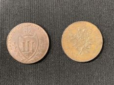 Scotland, 2x 18th century provincial tokens