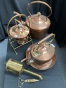 A quantity of copper and brass