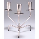 A MID-CENTURY DANISH SILVER-PLATED CANDELABRUM