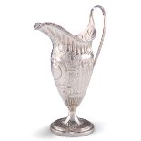 A GEORGE III SILVER CREAM JUG