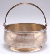 A RUSSIAN SILVER SWING-HANDLE BASKET