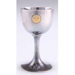 A FINE JAPANESE SILVER SMALL GOBLET