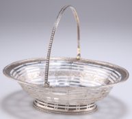 A GEORGE III SILVER SMALL BASKET