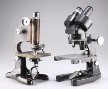 A BINOCULAR MICROSCOPE, BY COOKE, TROUGHTON & SIMMS LTD, YORK, AND ANOTHER