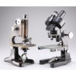 A BINOCULAR MICROSCOPE, BY COOKE, TROUGHTON & SIMMS LTD, YORK, AND ANOTHER