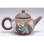 A CHINESE SMALL YIXING TEAPOT