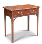 A GEORGE III MAHOGANY HALL TABLE