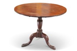 A GEORGE III MAHOGANY TILT-TOP TRIPOD TABLE