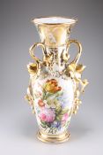 A FRENCH PORCELAIN VASE, MID-19TH CENTURY