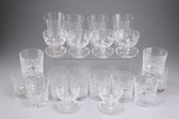 A GROUP OF 20TH CENTURY TABLE GLASS