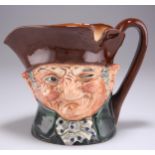 A RARE ROYAL DOULTON MUSICAL CHARACTER JUG, 'OLD CHARLEY'