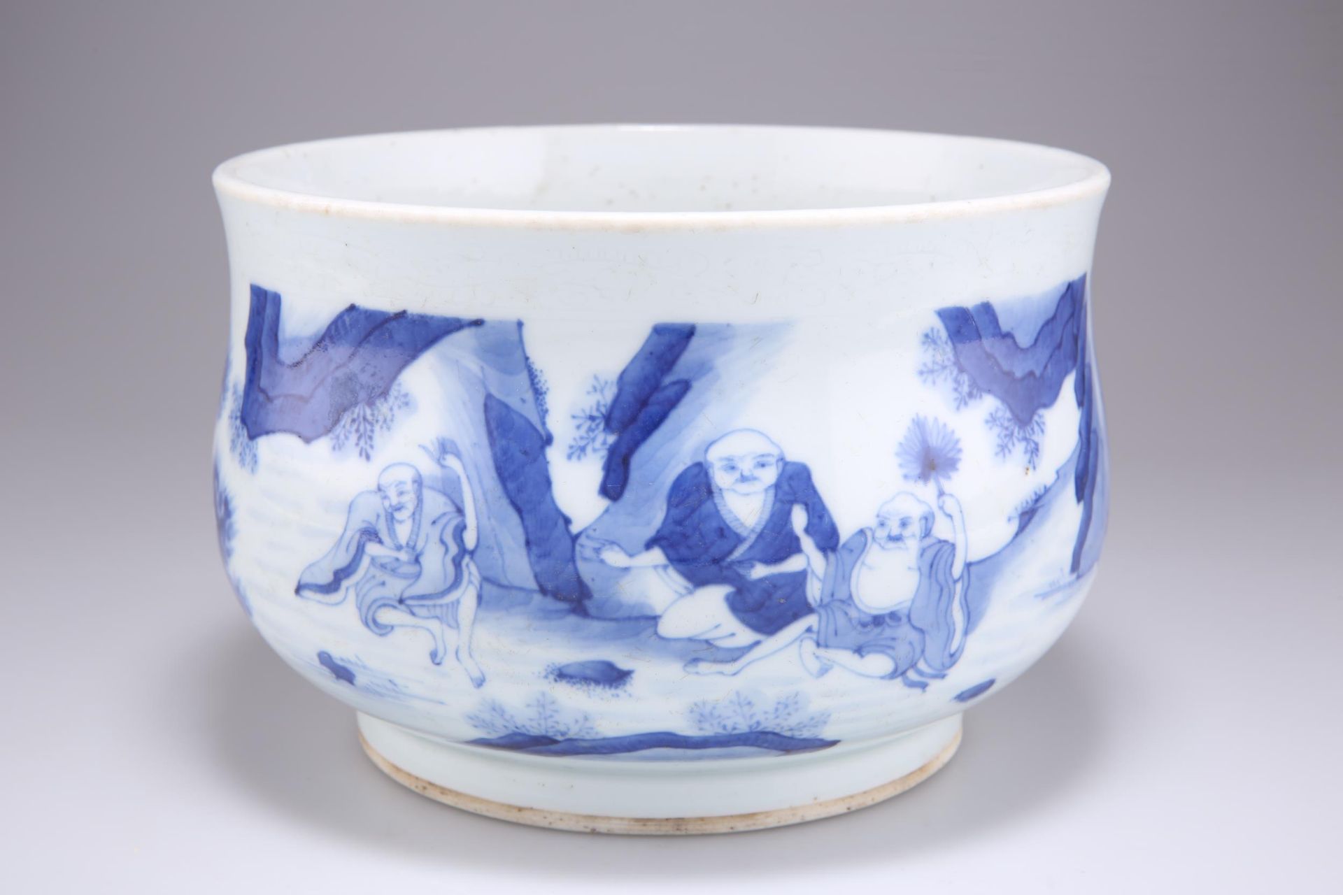 A CHINESE BLUE AND WHITE GUI CENSER
