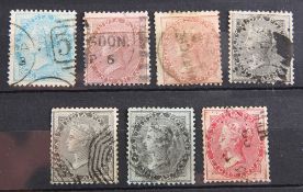 India Stockbook.  1854-1940.  Mainly fine used examples including 4 margin Imperfs and a fine used P