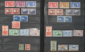 Small blue stock book with Commonwealth selection mainly mint 1938 Malta set to 10/-, Bermuda 1936 s