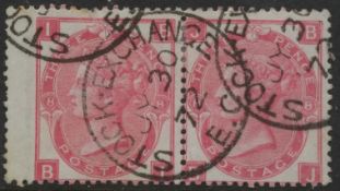 Sg103 3d Rose Plate 8 Used pair lettered Bi.BJ Stock Exchange cds. V