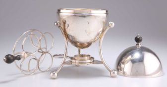 A LATE VICTORIAN SILVER-PLATED EGG CODDLER