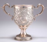 A GEORGE III IRISH SILVER TWO-HANDLED CUP
