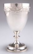 A VICTORIAN SILVER GOBLET