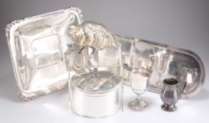 A COLLECTION OF SILVER-PLATE