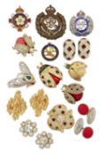 COSTUME JEWELLERY, INCLUDING A BUTLER & WILSON PASTE INSECT BROOCH