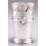 A GEORGE V SILVER BEAKER