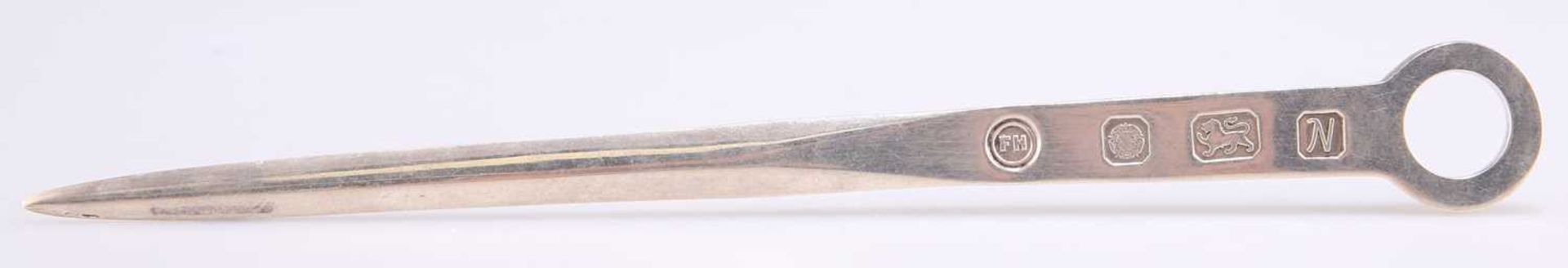 AN ELIZABETH II SILVER LETTER OPENER