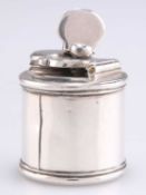 A GEORGE III SILVER TRAVELLING INKWELL