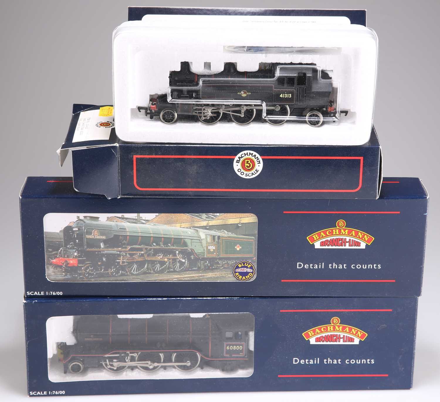 THREE BACHMANN BRANCH-LINE BOXED LOCOMOTIVES