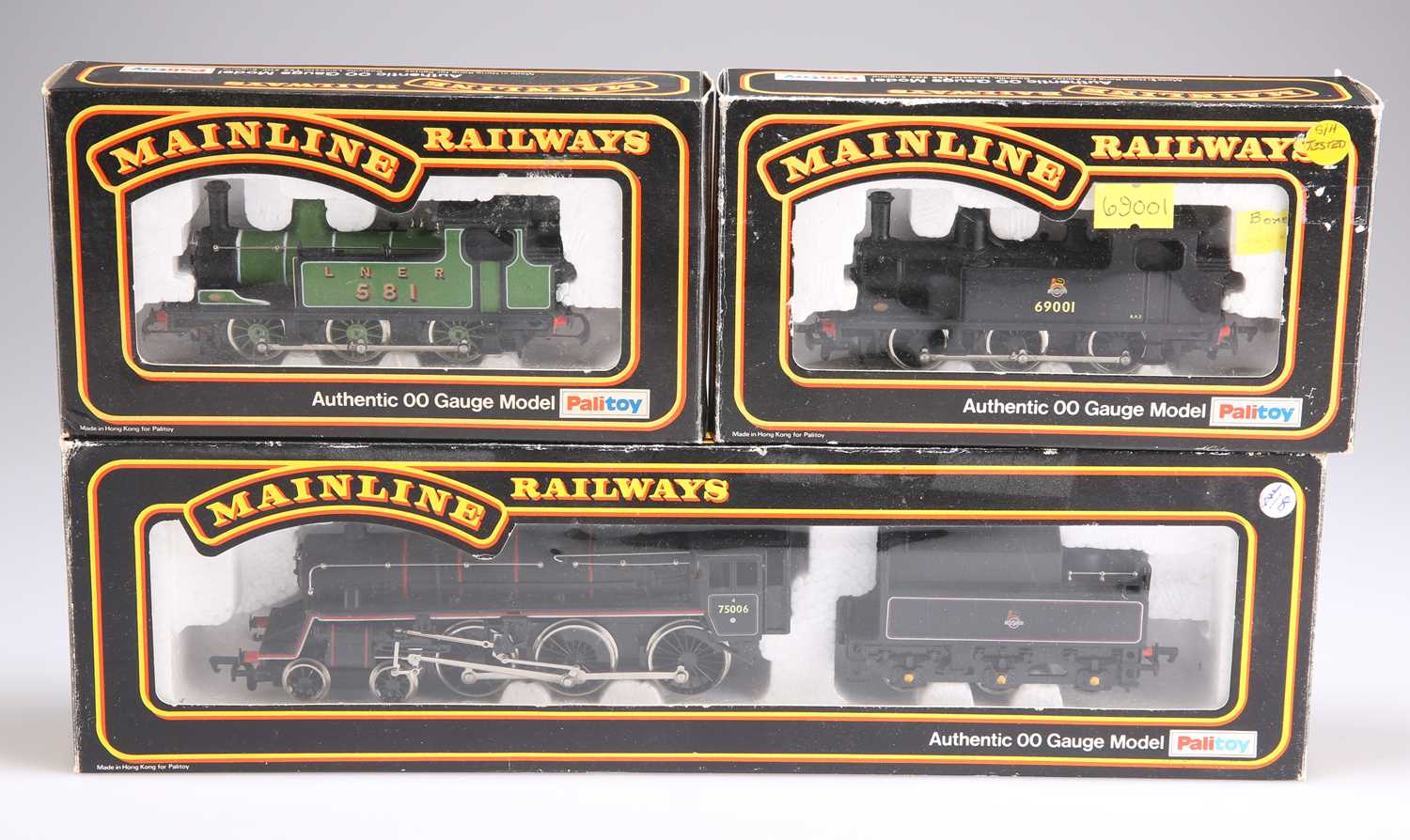 THREE MAINLINE RAILWAYS BOXED LOCOMOTIVES.