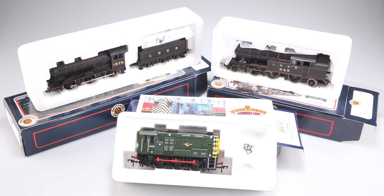 THREE BACHMANN BRANCH-LINE BOXED LOCOMOTIVES