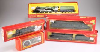 FOUR TRI-ANG HORNBY OO GAUGE BOXED LOCOMOTIVES AND A HORNBY OO GAUGE BOXED LOCOMOTIVE