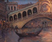 KEN MORONEY (1949-2018) THE RIALTO BRIDGE, VENICE