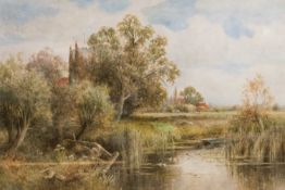 HENRY JOHN KINNAIRD (1861-1929) THE BACKWATER, WARGRAVE ON THAMES