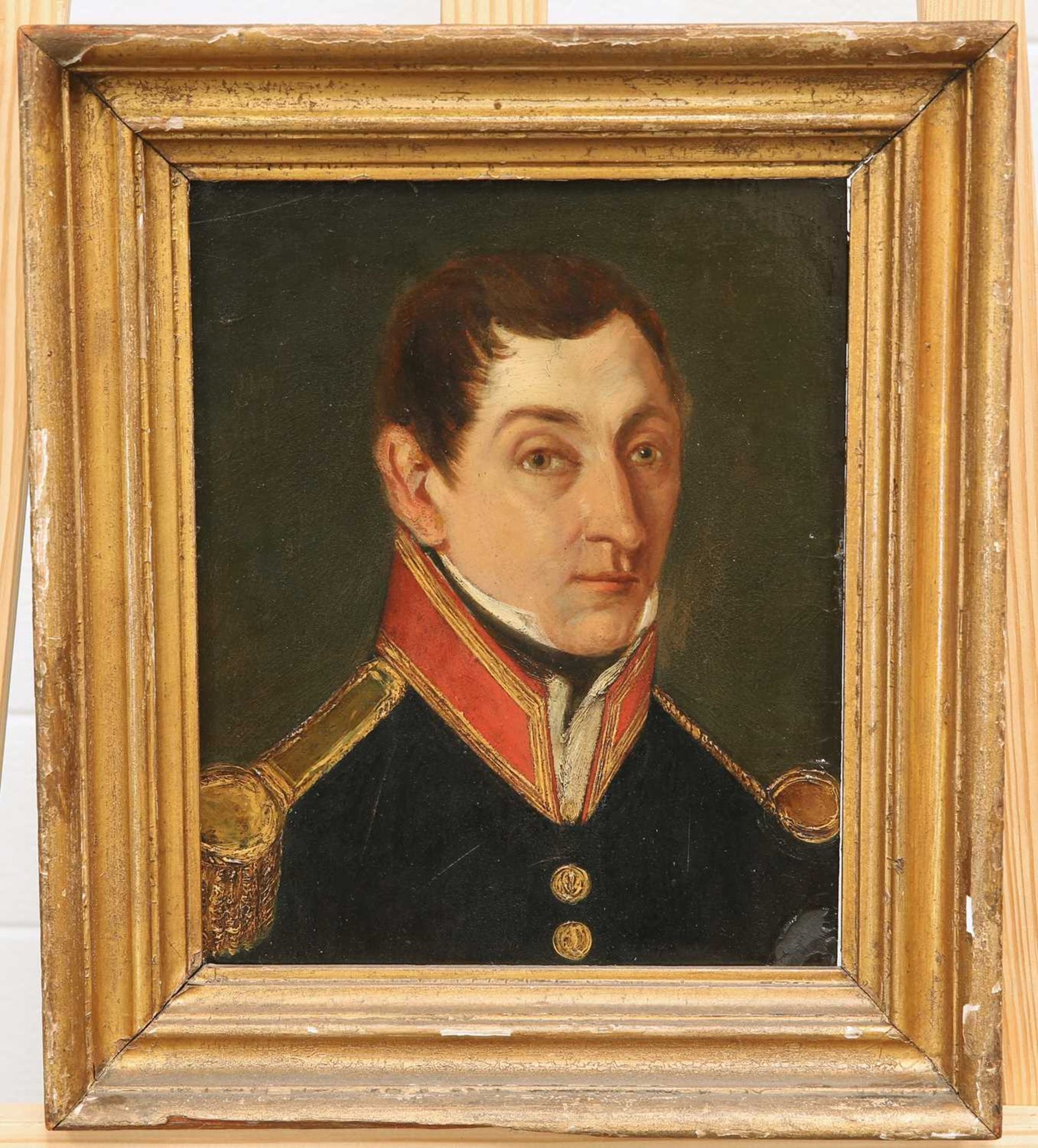 19TH CENTURY EUROPEAN SCHOOL PORTRAIT OF AN OFFICER - Bild 3 aus 3