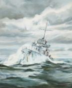IAN LOWE (20TH/21ST CENTURY) HMS WINCHESTER VW CLASS DESTROYER