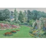 HENRY JOHN SYLVESTER STANNARD RBA (1870-1951) A PAIR OF GARDEN VIEWS