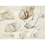 BRITISH SCHOOL (18TH CENTURY) HAND STUDIES