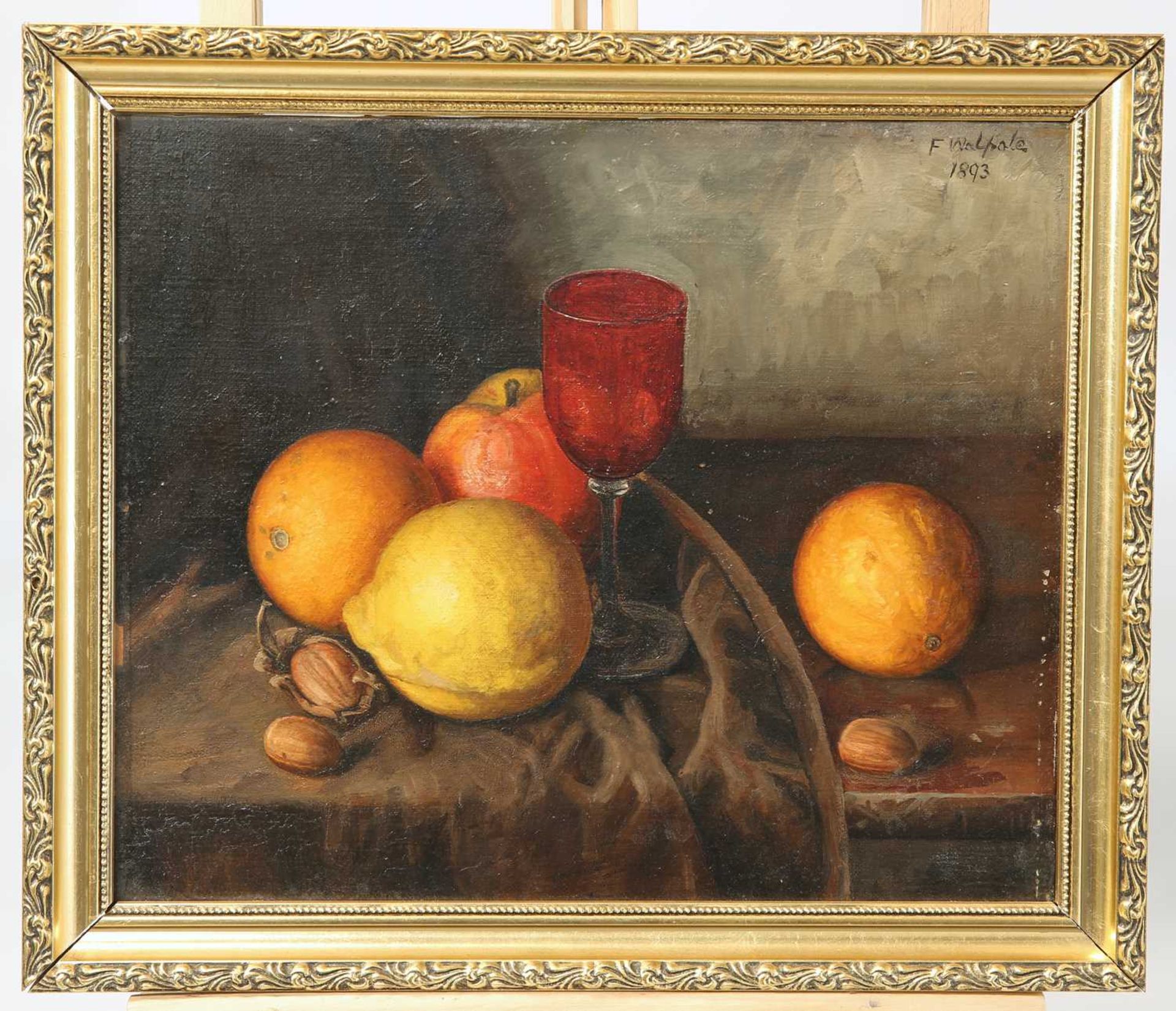 F WALPOLE (BRITISH 19TH CENTURY) PAIR OF STILL LIFES - Bild 3 aus 6