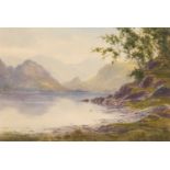 EDWARD H THOMPSON (1879-1949) THE JAWS OF BORROWDALE, DERWENTWATER AND EVENTIDE RYDAL WATER