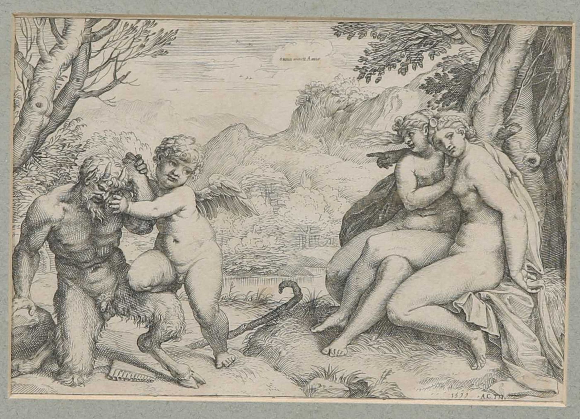 18TH CENTURY ITALIAN SCHOOL INK SKETCH, DIANA - Image 4 of 4