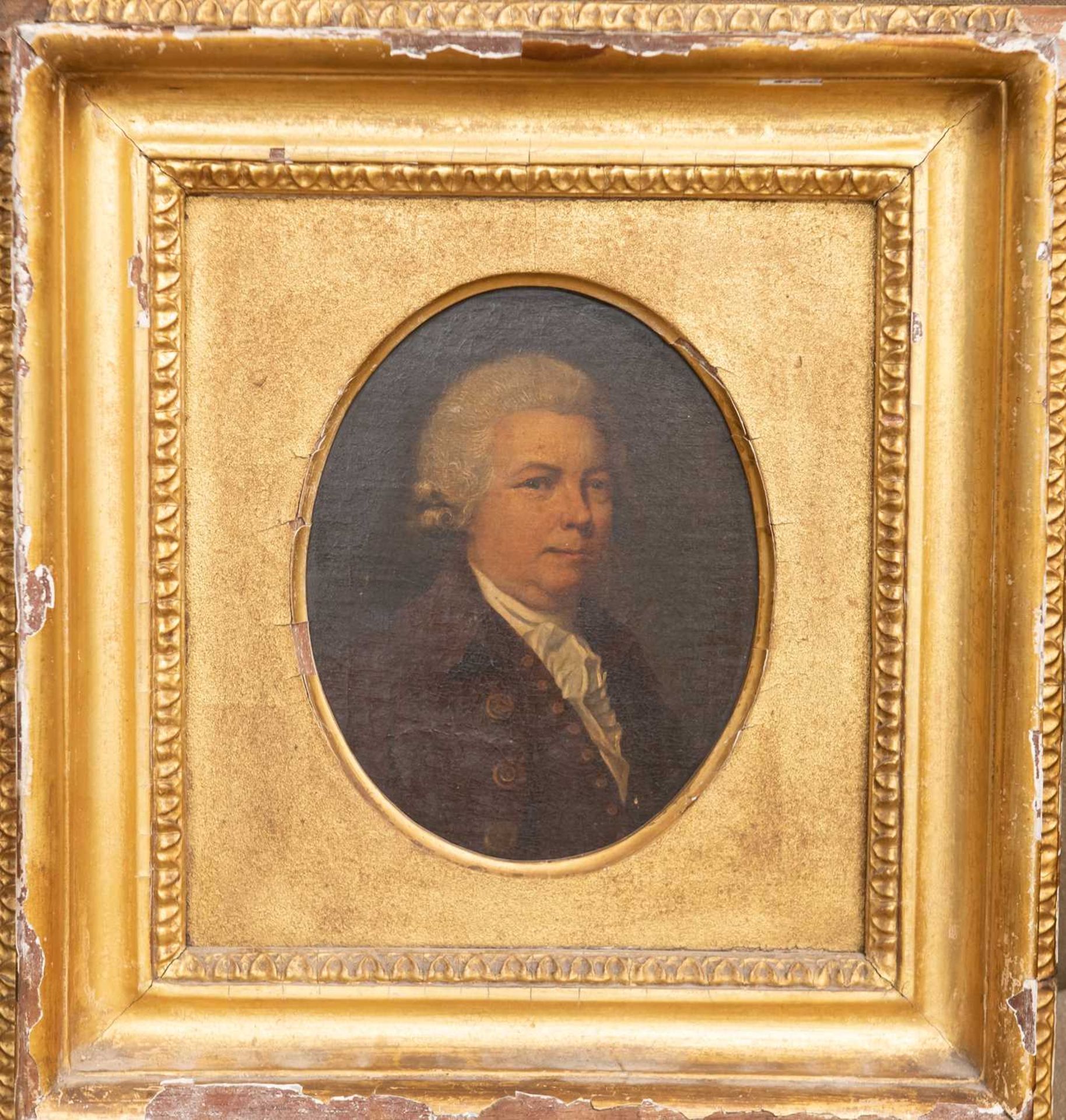 18TH CENTURY BRITISH SCHOOL PORTRAIT OF SAMUEL SWINTON, CAPTAIN OF THE ROYAL NAVY - Bild 2 aus 3